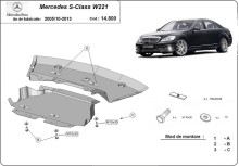 Stalowa płyta pod silnik Mercedes S-Classe W221 - 4x2 (2005-2013)