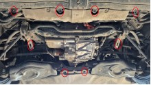 Stalowa płyta pod silnik elektrycznego tylnego Tesla Model 3 AWD (2017-2026)