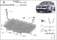 Stalowa płyta pod silnik VW Golf 6 (2010-2012)