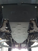 Stalowa płyta pod skrzynię biegów i reduktor Mitsubishi Pajero Sport 1 (1998-2007)