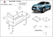 Stalowa płyta pod dyferencjał Suzuki S-Cross - 4WD (2013-2026)