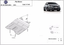 Stalowa płyta pod silnik Fiat Bravo (2007-2014)