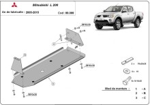 Stalowa płyta pod zbiornik paliwa Mitsubishi L 200 (2005-2015)