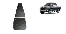 Stalowa płyta pod skrzynię biegów i reduktor Mitsubishi L 200 (1998-2007)