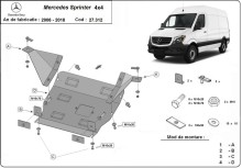 Stalowa płyta pod silnik Mercedes Sprinter 906 4x4 (2006-2017)