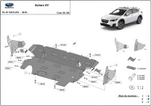 Stalowa płyta pod silnik Subaru XV (2018-2022)
