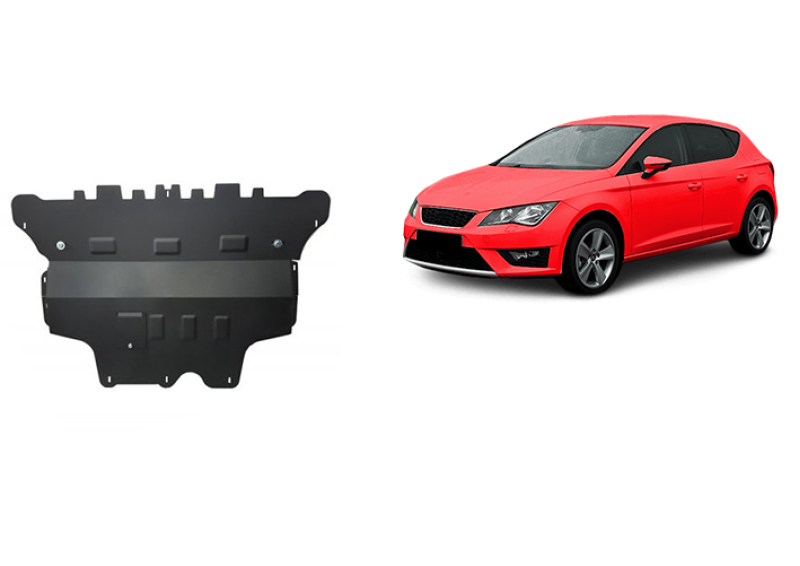 Stalowa płyta pod silnik Seat Leon - Automatyczna skrzynia biegów (2012-2021)