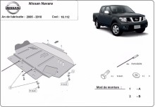 Stalowa płyta pod silnik Nissan Navara (2005-2015)