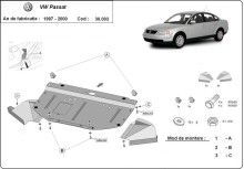 Stalowa płyta pod silnik VW Passat B5 (1997-2000)