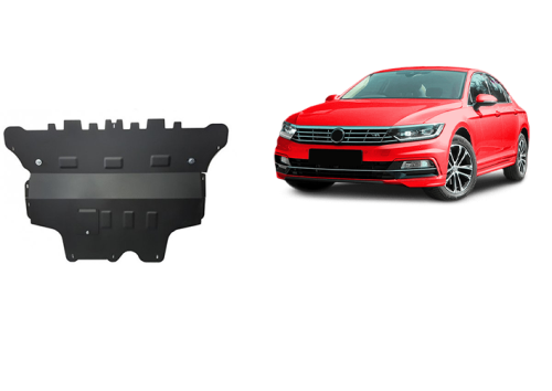 Stalowa płyta pod silnik VW Passat B8 - automatyczna skrzynia biegów (2014-2023)