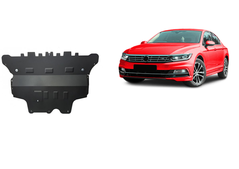 Stalowa płyta pod silnik VW Passat B8 - automatyczna skrzynia biegów (2014-2023)