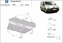 Stalowa płyta pod silnik Peugeot Expert (2006-2016)