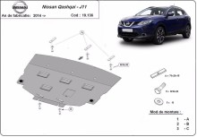 Stalowa płyta pod silnik Nissan Qashqai J11 (2013-2021)