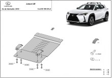 Aluminiowa płyta pod katalizator do Lexusa UX (2019-2026)