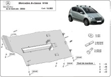 Stalowa płyta pod silnik Mercedes A-Class (2004-2012)