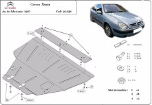 Stalowa płyta pod silnik Citroen Xsara (1997-2004)