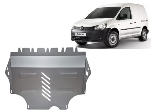 Aluminiowa płyta pod silnik z Webasto VW Caddy (2011-2020)