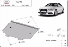 Stalowa płyta pod skrzynię biegów Audi A4 B9 (2016-2026)