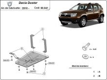Stalowa płyta pod dyferencjał Dacia Duster (2010-2013)