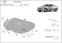 Stalowa płyta pod silnik Toyota Corolla (2007-2012)