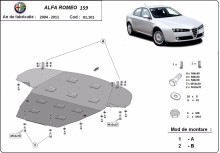 Stalowa płyta pod silnik Alfa Romeo 159 (2004-2011)