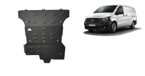 Stalowa płyta pod silnik Mercedes Viano W447, 2.2 D, 4x4 (2014-2020)