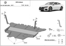 Stalowa płyta pod silnik VW Passat Alltrack - reczna skrzynia biegow (2015-2023)