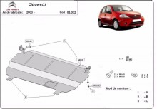 Stalowa płyta pod silnik Citroen C3 (2003-2018)