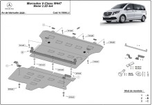 Aluminiowa płyta pod silnik Mercedes V-Class W447, 4x4 (2020-2026)
