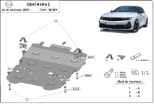 Stalowa płyta pod silnik Opel Astra L (2021-2026)