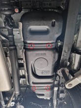 Stalowa płyta pod zbiornik paliwa Jac T8 (2018-2026)