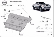 Stalowa płyta pod silnik Nissan Pick Up (1997-2004)