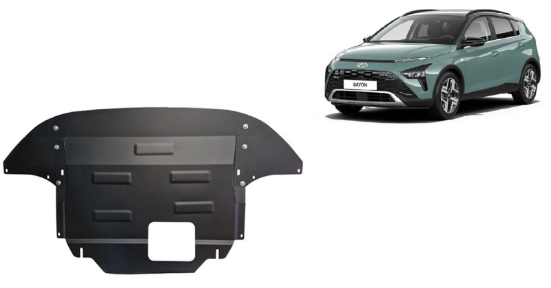 Stalowa płyta pod silnik Hyundai Bayon (2021-2026)