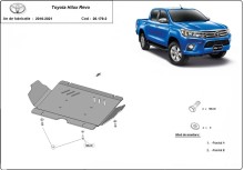 Aluminiowa płyta pod silnik Toyota Hilux Revo (2016-2026)
