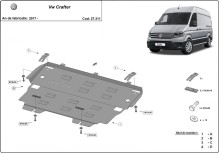 Stalowa płyta pod silnik VW Crafter (2017-2026)