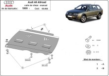 Stalowa płyta pod manualną skrzynię biegów Audi Allroad A6 (2000-2005)