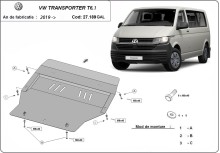 Stalowa płyta pod silnik galwanizowana Volkswagen Transporter T6.1 (2019-2022)
