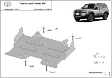 Stalowa płyta pod silnik Toyota Land Cruiser 250 (2024-2026)