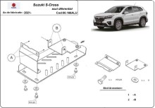Aluminiowa płyta pod dyferencjał Suzuki SX 4-S Cross (2021-2023)
