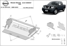 Aluminiowa płyta pod chłodnicę Nissan Navara D40 (2005-2015)