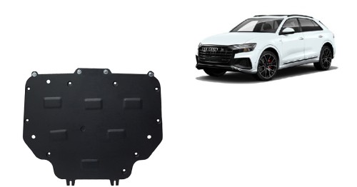 Stalowa płyta pod skrzynię biegów Audi Q8 (2018-2026)