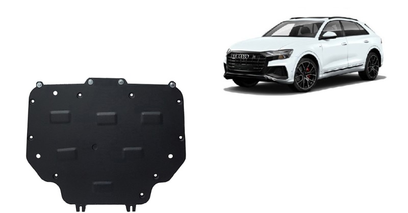 Stalowa płyta pod skrzynię biegów Audi Q8 (2018-2026)