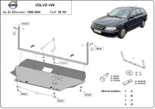 Stalowa płyta pod silnik Volvo V40 (1995-2004)