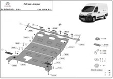 Aluminiowa płyta pod silnik Citroen Jumper (2016-2026)