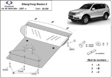 Stalowa płyta pod silnik SsangYong Rexton 2 (2007-2017)