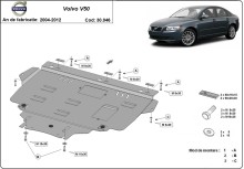 Stalowa płyta pod silnik Volvo V50 (2004-2012)