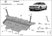 Stalowa płyta pod silnik VW Passat B8 - automatyczna skrzynia biegów (2014-2023)