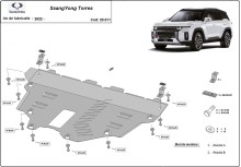 Stalowa płyta pod silnik Ssangyong Torres (2022-2026)