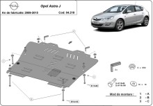 Stalowa płyta pod silnik Opel Astra J (2009-2015)