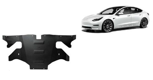 Stalowa płyta pod silnik elektrycznego tylnego Tesla Model 3 AWD (2017-2026)
